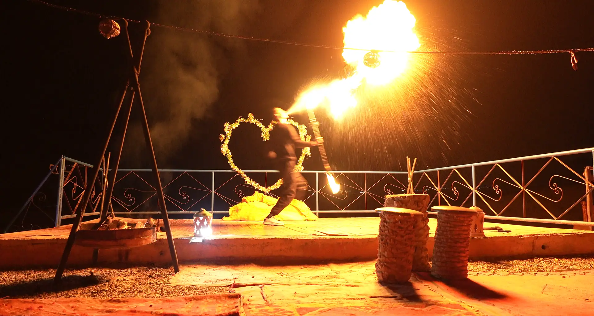 A magical show under the stars in the Agafay Desert